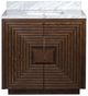Currey & Company Morombe 36" Cocoa Marble Vanity with Rectangular Undermount Sink-1