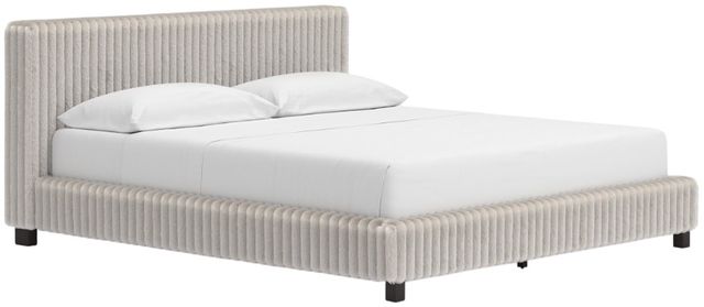 Signature Design by Ashley® Birmonton White California King Upholstered Panel Bed-1