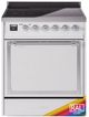 Ilve® Nostalgie II Noblesse 30'' Custom RAL Color Pro Style Induction Range with Chrome Trim-0