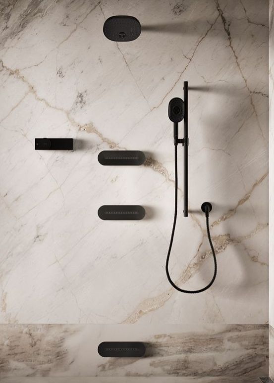 KOHLER® Statement® Matte Black 1.75 GPM Oblong Vichy Single-Function Body Spray-2