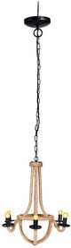 A & B Home Brown Ordway Iron Spray 6-Light Chandelier-0