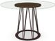 Amisco Customizable Calypso Flat Edge Clear Glass Round Table-0