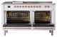 Ilve® Nostalgie II Noblesse 60'' Custom RAL Color Pro Style Dual Fuel Range with Copper Trim-1