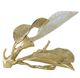 A & B Home Gold/White Leaves Table Lamp-0