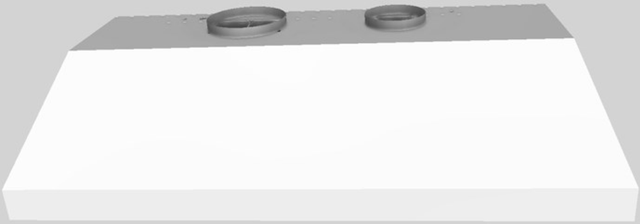 Vent-A-Hood® 54" White Wall Mounted Liner Insert-0