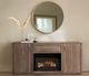 International Furniture Direct Mezquite Brown Fireplace TV Stand-4