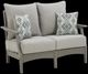 Signature Design by Ashley® Visola Gray Nuvella/Polyethylene Outdoor Loveseat with Cushion-0