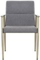 VIG Furniture Modrest Sabri Gray/Antique Brass Dining Chair-1