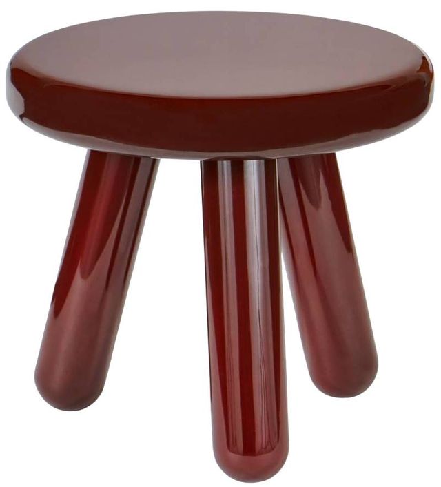 Moe's Home Collection Joy Deep Red Lacquer Accent Table-0