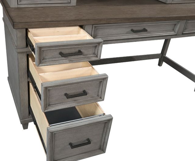 aspenhome® Caraway Aged Slate Single Pedestal Desk-3