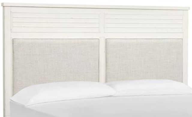 Magnussen Home® Echo Isles Driftwood and Sea Pearl Queen Panel Upholstered Headboard-0