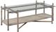 Fairfield® Temperate Grove Glass Top Cocktail Table with Sanibel Base-0