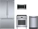 Bosch 4 Piece Stainless Steel Dual Fuel Kitchen Package-0
