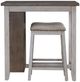 Liberty Furniture Brook Creek 3-Piece Brown/White Counter Height Dining Set-2