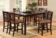 Furniture of America® Central Park Dark Cherry Square Counter Table-0