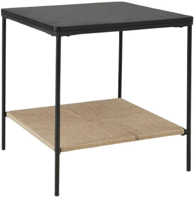 Minrich Accent Table - Black/Natural Minrich Accent Table - Black/Natural