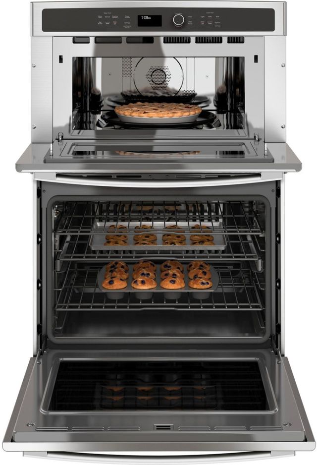 GE Profile™ 30" Stainless Steel Oven/Microwave Combo Electric Wall Oven-7