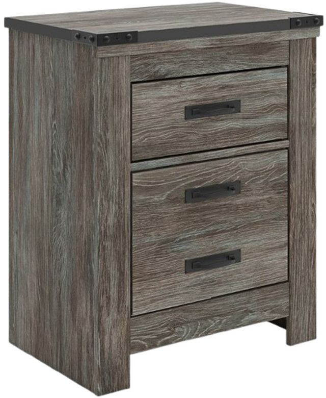 Signature Design by Ashley® Frandern Gray Nightstand-0