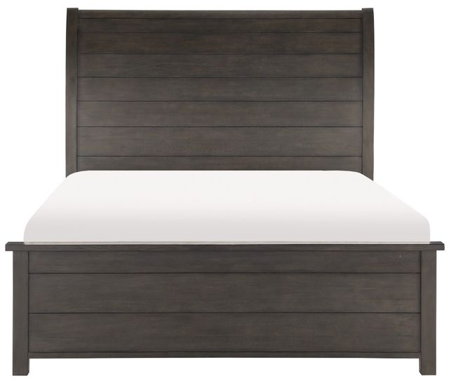 Homelegance® Hebron Dark Cherry Eastern King Sleigh Bed-2