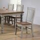Winners Only® Barnwell Gray/Rustic Brown Rake Dining Side Chair-1