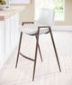 Zuo® Modern Desi 2-Piece Walnut/White Counter Stool Set-4