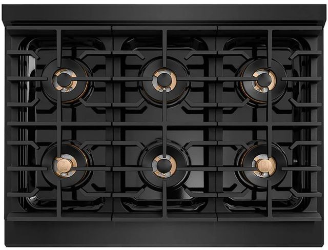 ZLINE Paramount 36" Black Satin Stainless Steel Gas Rangetop with 6 Burner DuoPro™ Cooktop-2