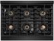 ZLINE Paramount 36" Black Satin Stainless Steel Gas Rangetop with 6 Burner DuoPro™ Cooktop-2