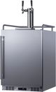 Summit® 24" 5.6 Cu.Ft Stainless Steel Built In Outdoor Beer and Wine Kegerator-1