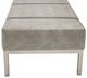 Michael Amini® Menlo Station™ Brushed Silver/Gray Cocktail Ottoman-2