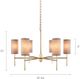 Olliix by Hampton Hill Grey/Gold Conrad Chandelier-3
