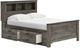Signature Design by Ashley® Frandern Gray Full Bookcase Panel Bed with Storage-1