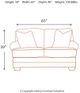 Benchcraft® Sansimeon Stone Loveseat-1