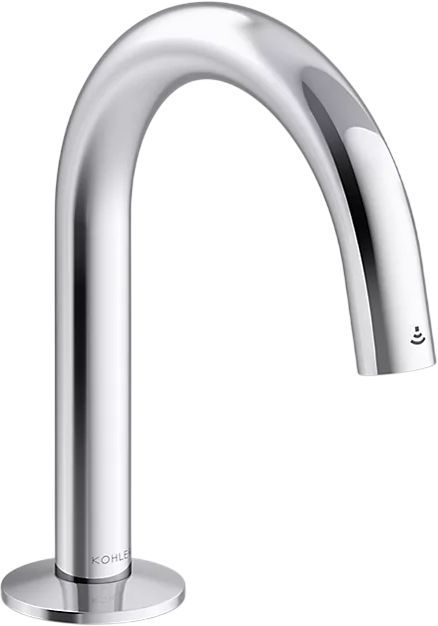 KOHLER® Components® Polished Chrome 8" Touchless Lavatory Faucet with Kinesis® Sensor Technology, Tube Design, Cortex™-Enabled, AC-Powered-0