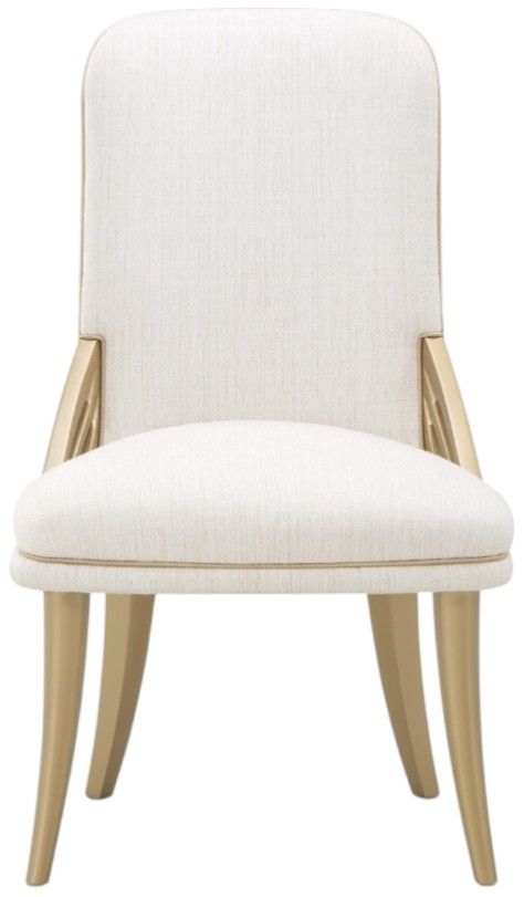 Michael Amini® La Terrazza Creamy Pearl Dining Side Chair-1