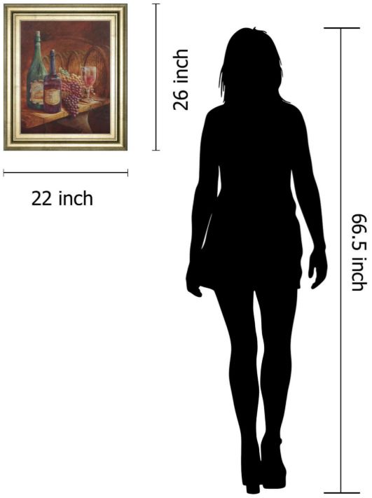 Classy Living Vintage Wine IV 26" Wall Art-2