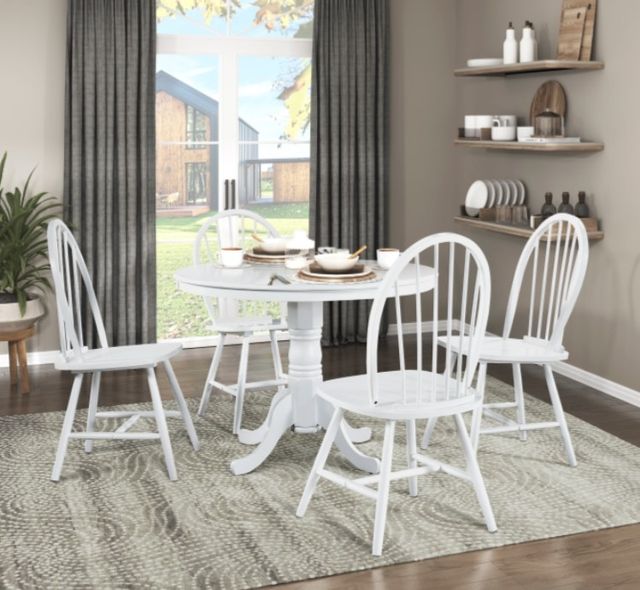 Homelegance® Shelby White Dining Side Chair-1
