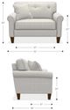 La-Z-Boy® Laurel Fog Chair and a Half-2
