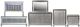 New Classic® Home Furnishings Valentino 5-Piece Silver Queen Upholstered Bedroom Set with Chest and Nightstand-0