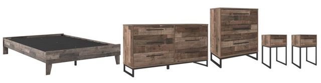 Signature Design by Ashley® Neilsville 5-Piece Queen Platform Bed Set-0