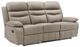 Homelegance® Hancock Latte Leather Double Manual Reclining Sofa-0