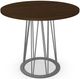 Amisco Customizable Calypso Walnut Veneer Counter Height Table with 42" Tabletop -3