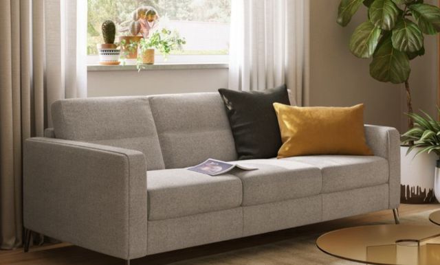 Natuzzi Editions Customizable Fascino Leather Sofa-3