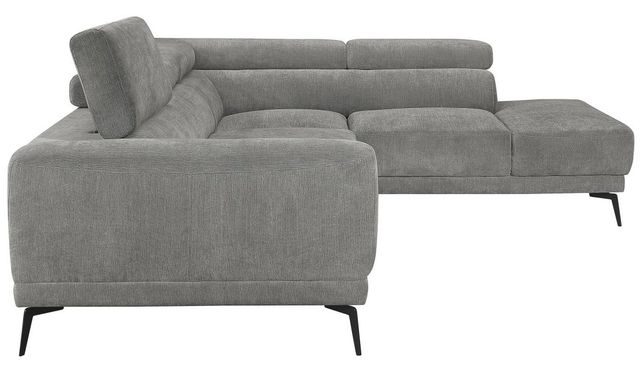 Homelegance® Medora 2-Piece Gray Right-Arm Facing Sofa Sectional and Chaise-1