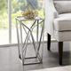 Olliix by Madison Park Silver Zee Angular Mirror Accent Table-3
