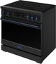 Thor Kitchen® Gordon Ramsay Collection 36" Black Pro Style Induction Range with Tilt Panel Touch Control and Blue Trim-3