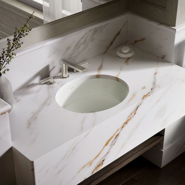 Kohler Verticyl® Dune 19.25" Oval Undermount Bathroom Sink-2