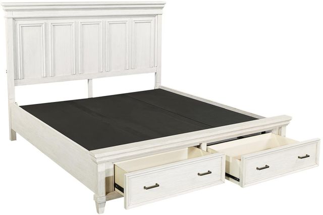 aspenhome® Caraway Aged Ivory Queen Panel Storage Bed-1