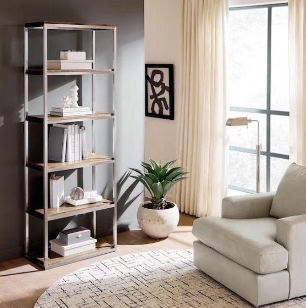 Bassett® Furniture BenchMade Midlothian Oak Etagere-2