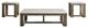 Steve Silver Co. Calla 3-Piece Driftwood/White Marble Occasional Table Set-0