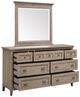 Magnussen Home® Paxton Place Dovetail Gray Dresser and Mirror-3